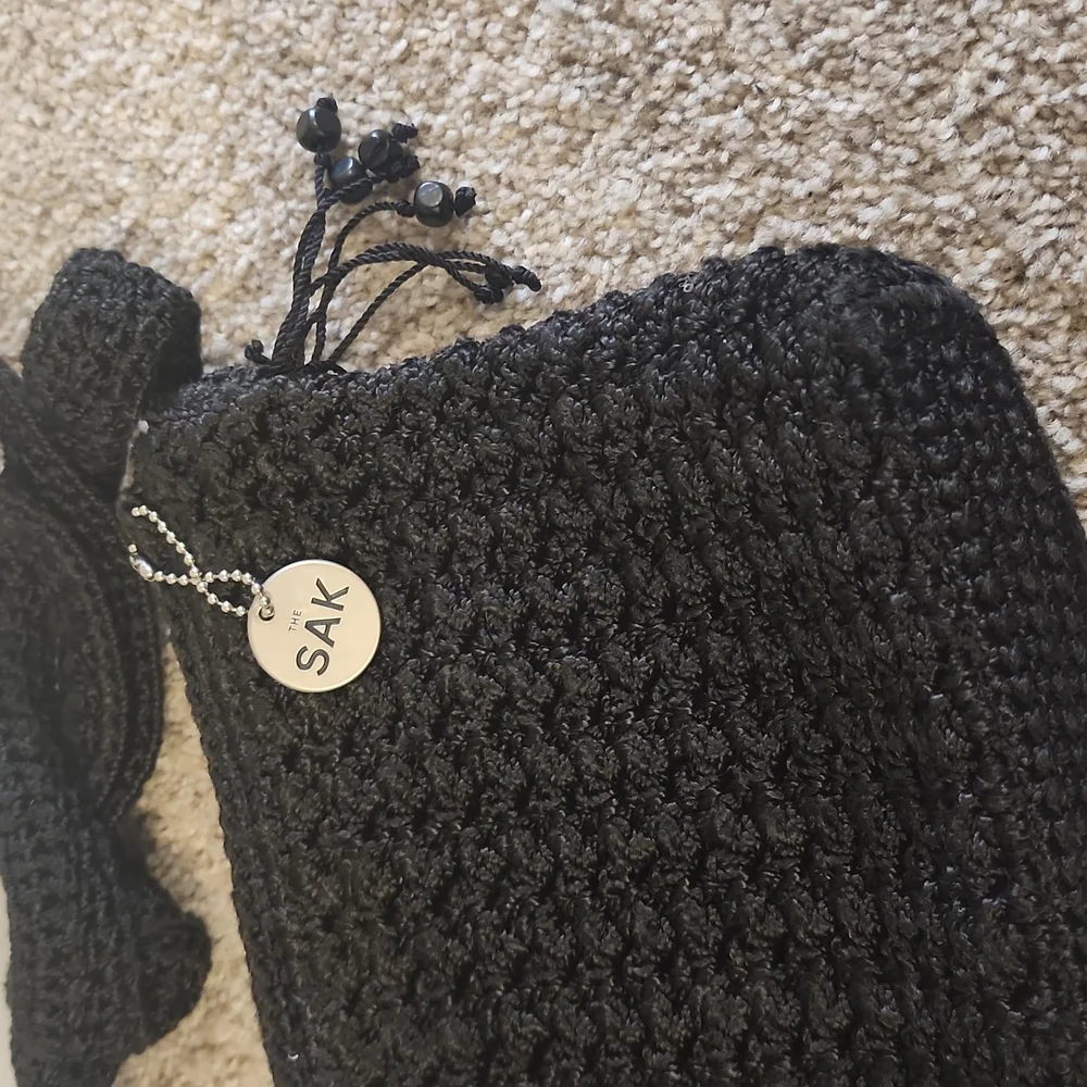 The Sak Black Crochet Crossbody Bag - Picture 4 of 15